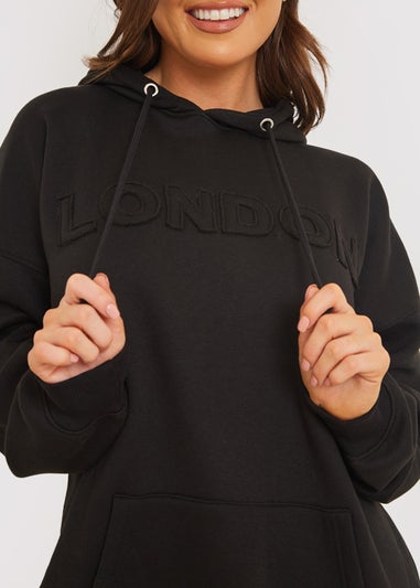 In the Style Jac Jossa Black Embroidered Hoodie