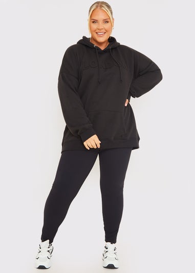 In the Style Jac Jossa Black Embroidered Hoodie
