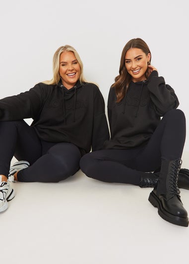 In the Style Jac Jossa Black Embroidered Hoodie