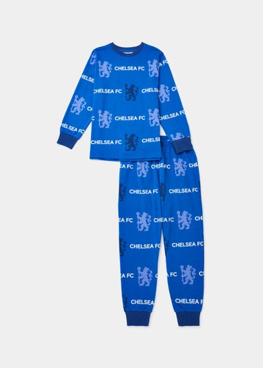 Kids Blue Chelsea Football Club Pyjama Set (4-12yrs)