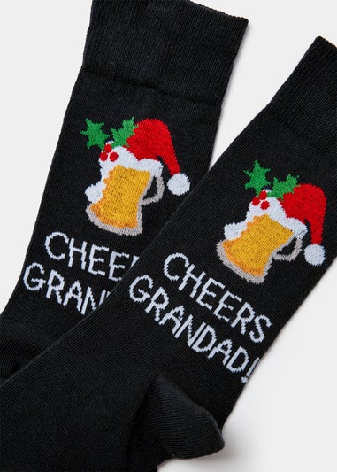 Black Cheers Grandad Socks
