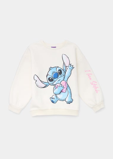 Kids Cream Disney Stitch Sweatshirt (3-9yrs)