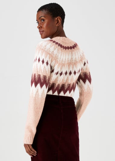 Pink Fair Isle Jumper