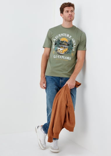 Green VW Print T-Shirt