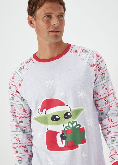 Grey Star Wars Mandalorian Pyjama Set
