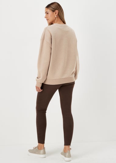Beige Love Paris Sweatshirt