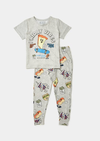 Kids Grey Friday Vibes Pyjama Set (4-13yrs)