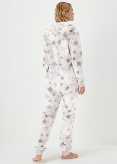 Grey Marl Star Print Onesie