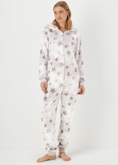 Grey Marl Star Print Onesie