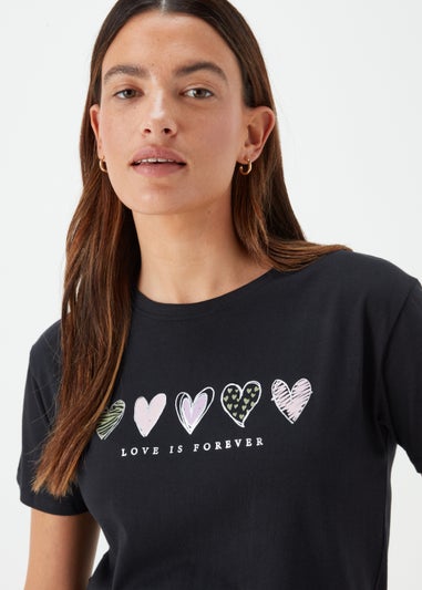 Black Love Is Forever T-Shirt - Matalan