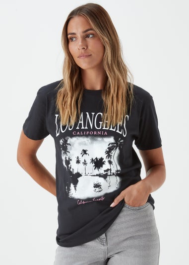 Black LA Palm Tree T-Shirt