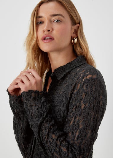 Black Lace Shirt