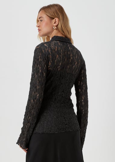 Black Lace Shirt