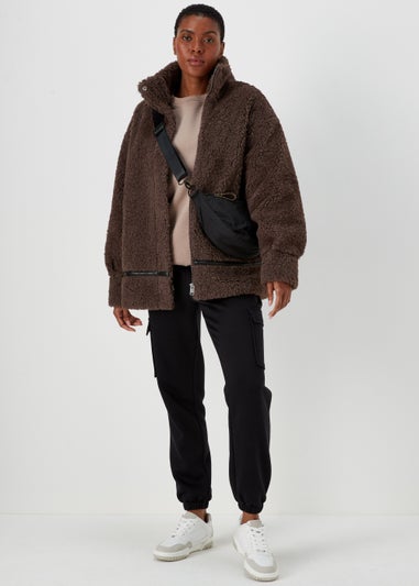 Beige Longline Sweatshirt