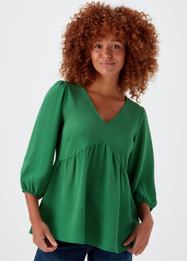 Green Boho Top