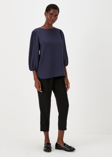 Navy Bubble Box Top