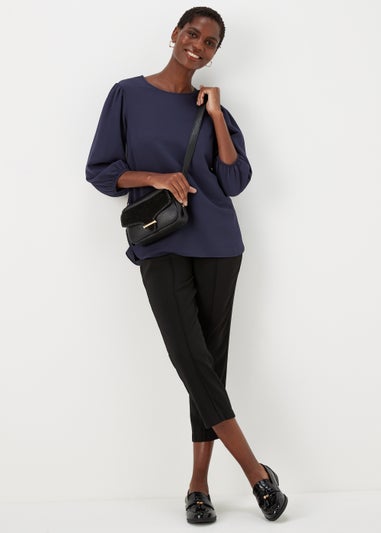 Navy Bubble Box Top