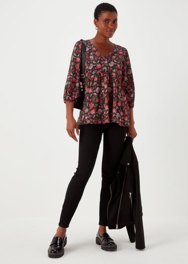 Multicoloured Floral Boho Top