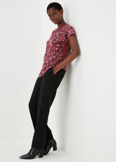 Et Vous Multicoloured Print Jersey Back T-Shirt
