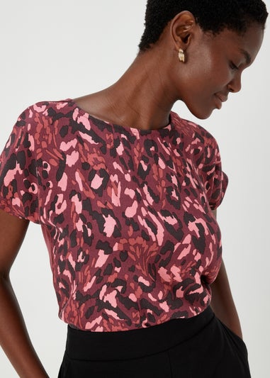 Et Vous Multicoloured Print Jersey Back T-Shirt