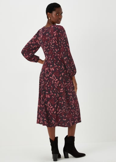 Et Vous Multicoloured Print Midi Dress