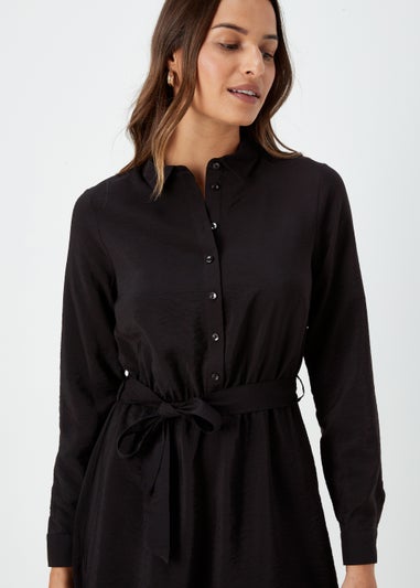 Black Tie Shirt Dress