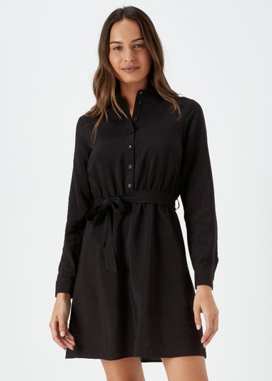 Black Tie Shirt Dress