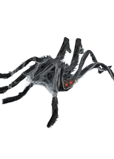 Premier Decorations Battery Operated Walking Spider with Cobweb (80cm x 18cm x 8cm)