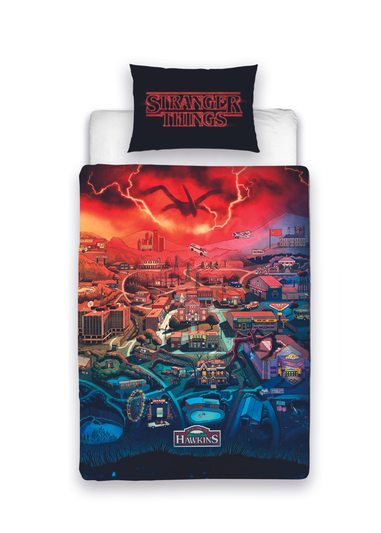 Stranger Things Town Panel Duvet Set