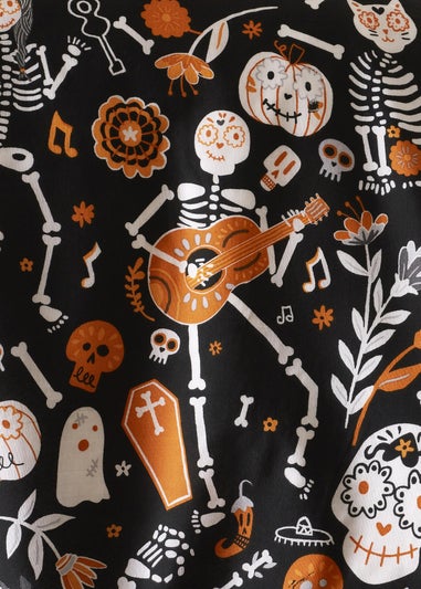 Bedlam Halloween Day of the Dead Duvet Cover Set