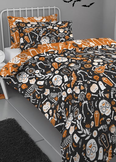 Bedlam Halloween Day of the Dead Duvet Cover Set