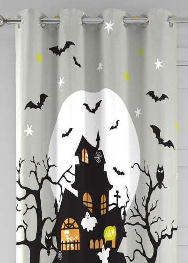 Bedlam Halloween Haunted House Single Panel Door Curtain