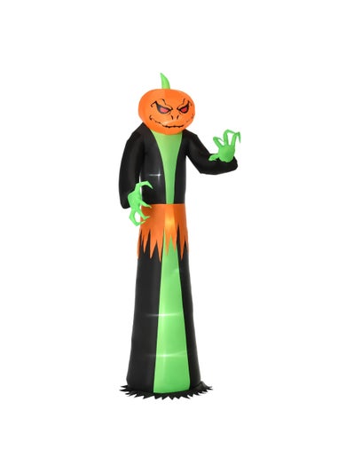 HOMCOM LED Inflatable Pumpkin Ghost (100cm x 96cm x 270cm)