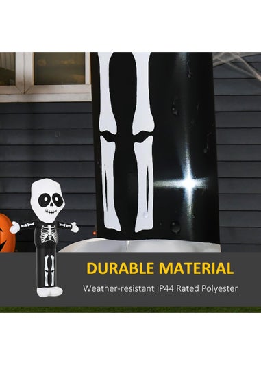 HOMCOM LED Inflatable Skeleton Ghost Decoration (195cm x 70cm x 300cm)