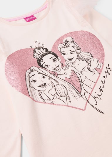 Kids Pink Disney Princess Mesh Top (3-9yrs)