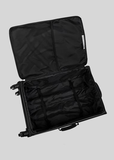 IT Luggage Black Soft Suitcase