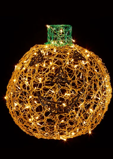 Premier Decorations Soft Acrylic Pumpkin with Warm White LEDs (60cm)