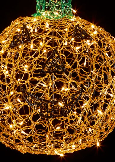 Premier Decorations Soft Acrylic Pumpkin with Warm White LEDs (60cm)