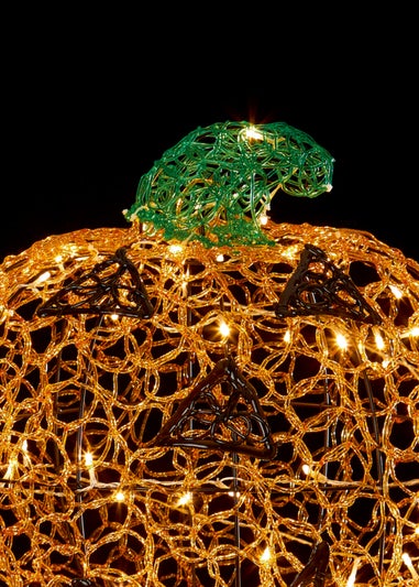 Premier Decorations 45cm Soft Acrylic Pumpkin with Warm White LEDs