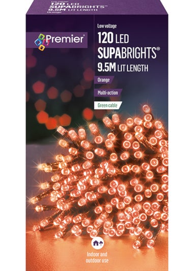 Premier Decorations 120 LED Orange Supabrights