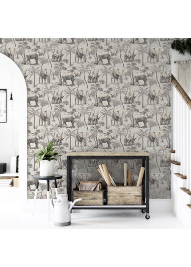 Arthouse Elephant Grove Wallpaper