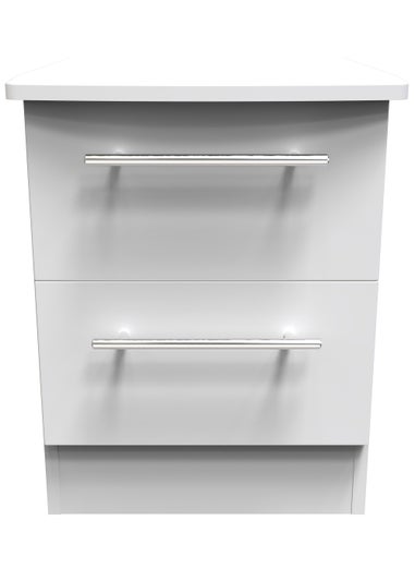 Swift Sherwood 2 Drawer Bedside Cabinet (50.5cm x 41.5cm x 39.5cm)
