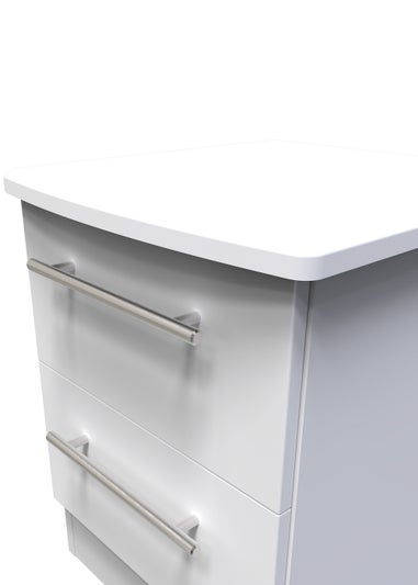 Swift Sherwood 2 Drawer Bedside Cabinet (50.5cm x 41.5cm x 39.5cm)