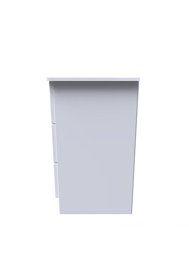 Swift Bordeaux 3 Drawer Bedside Table (69.5cm x 41.5cm x 39.5cm)