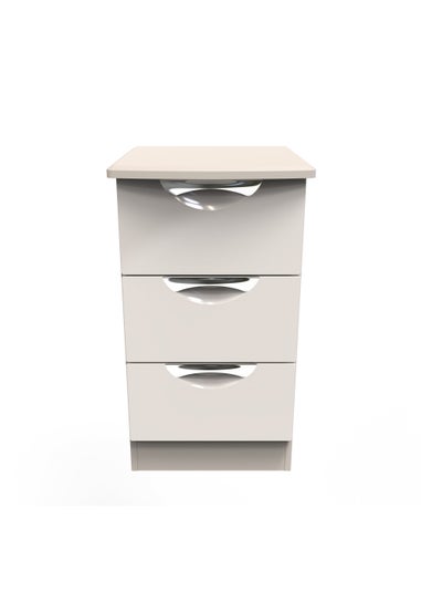 Swift Bordeaux 3 Drawer Bedside Table (69.5cm x 41.5cm x 39.5cm)