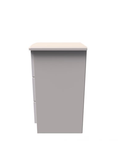 Swift Bordeaux 3 Drawer Bedside Table (69.5cm x 41.5cm x 39.5cm)