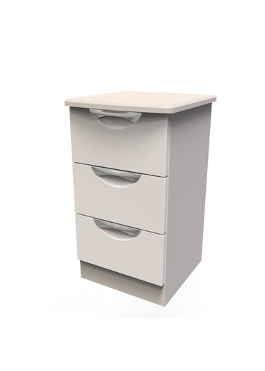 Swift Bordeaux 3 Drawer Bedside Table (69.5cm x 41.5cm x 39.5cm)