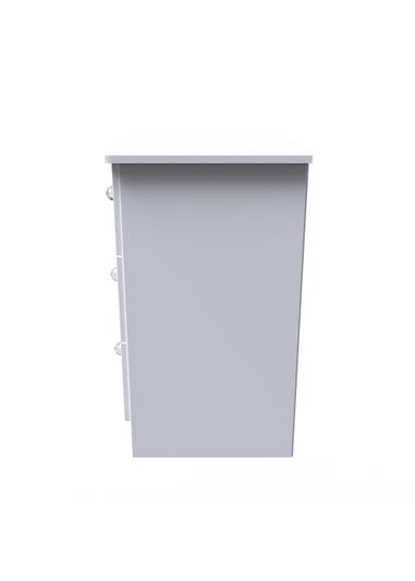 Swift Brilliance 3 Drawer Bedside Table with LED lights (69.5cm x 41.5cm x 39.5cm)