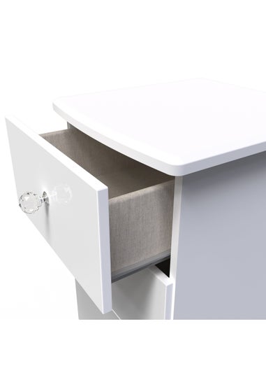Swift Brilliance 3 Drawer Bedside Table with LED lights (69.5cm x 41.5cm x 39.5cm)