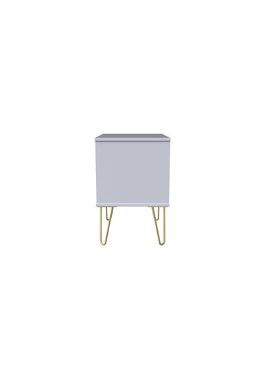 Swift Prism 2 Drawer Midi Bedside Cabinet (52.5cm x 39.5cm x 57cm)